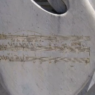 Tombe d'Olivier Messiaen, détail